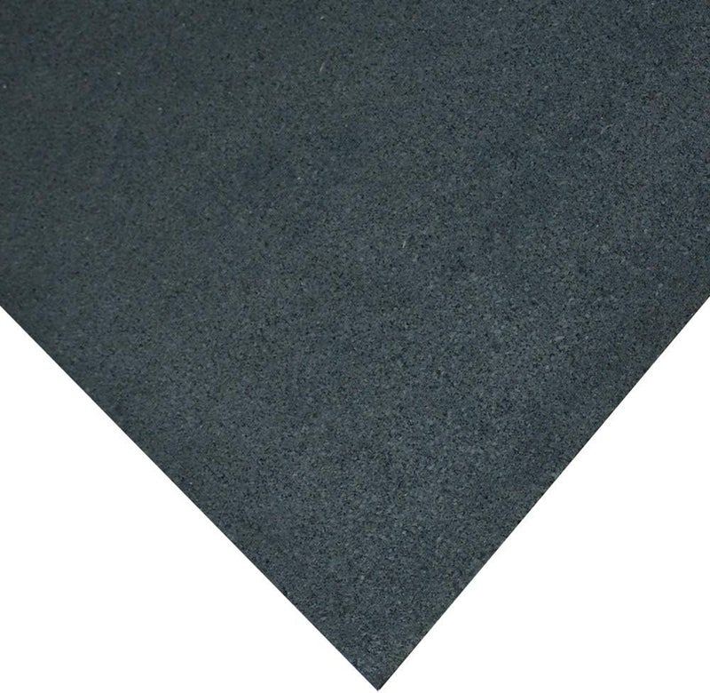 Rubber-Cal لفائف أرضيات مطاطية ReUz - 3 مم × 48 بوصة × 1 قدم - أسود - Image 2